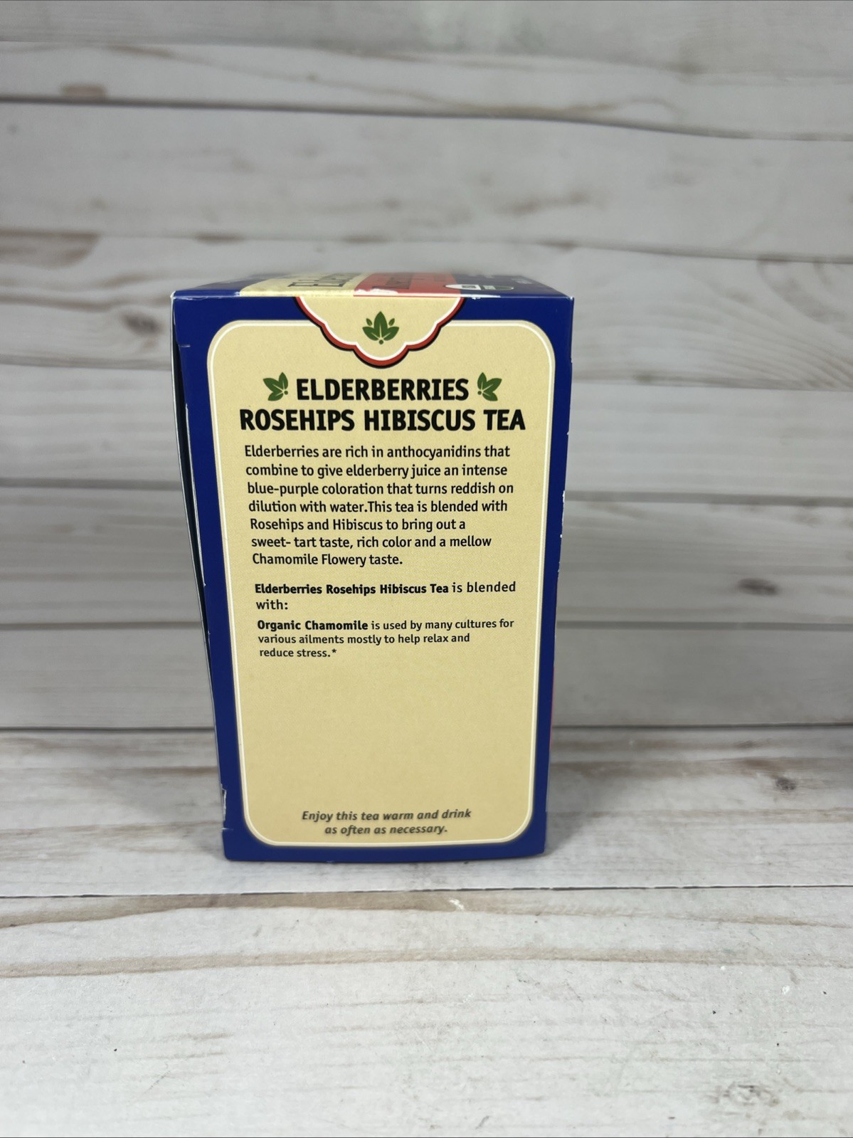 Herbal Cup Ayurveda Elderberries Rosehips Hibiscus 16 Tea Bags 2pk 8/28