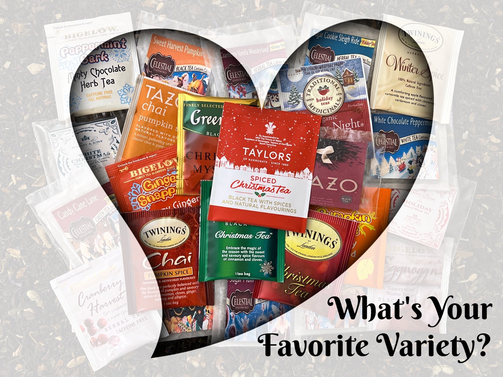 Holiday Tea Bag Sampler Variety Pack – 24 Single-Serve Varieties – 8 Brands