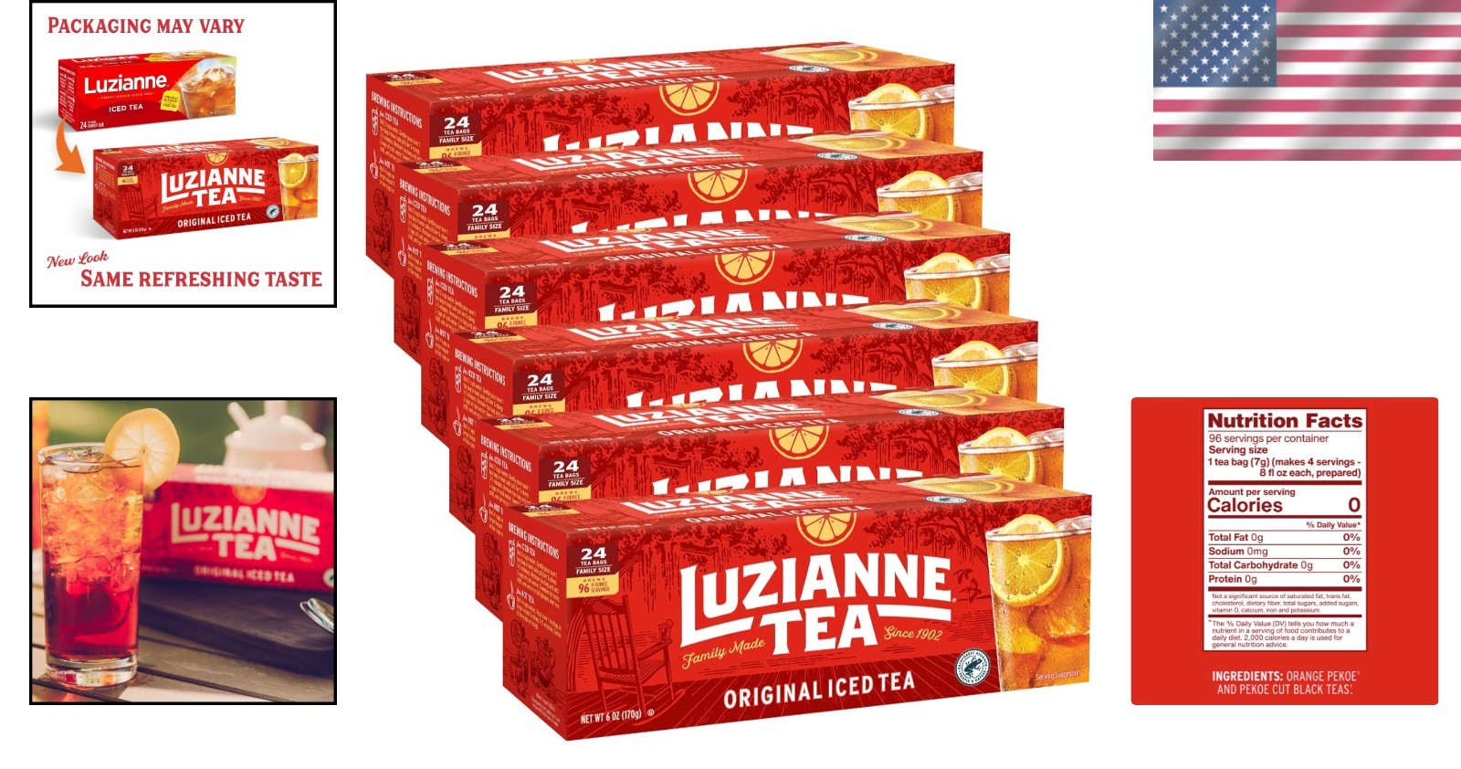 Eco-Friendly 144 Count Unsweetened Iced Tea Bags – 6 Boxes of Pure Refreshment