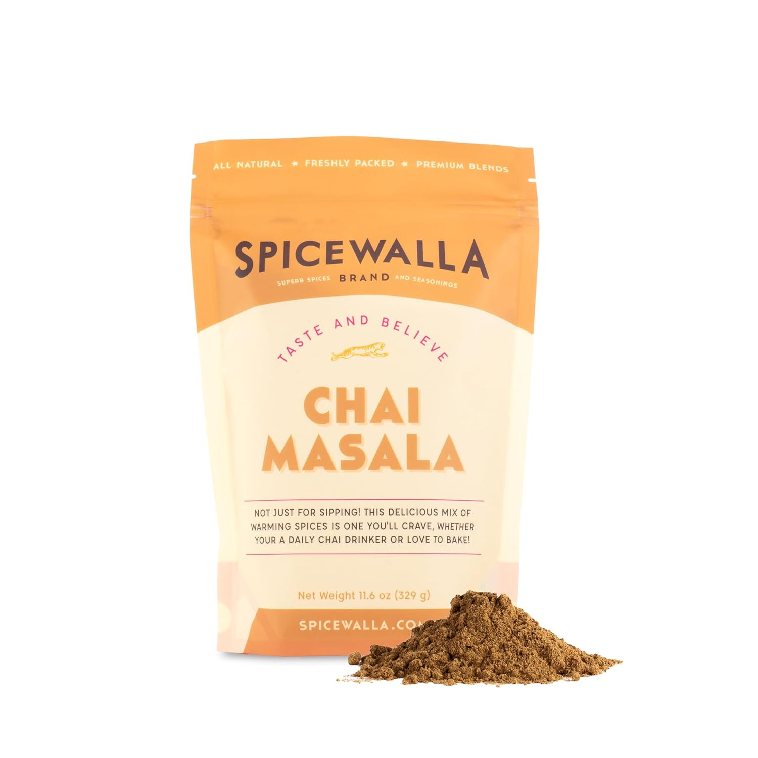 Chai Masala Spice Powder Unsweetened For Tea Latte Coffee 11.6 oz Bag