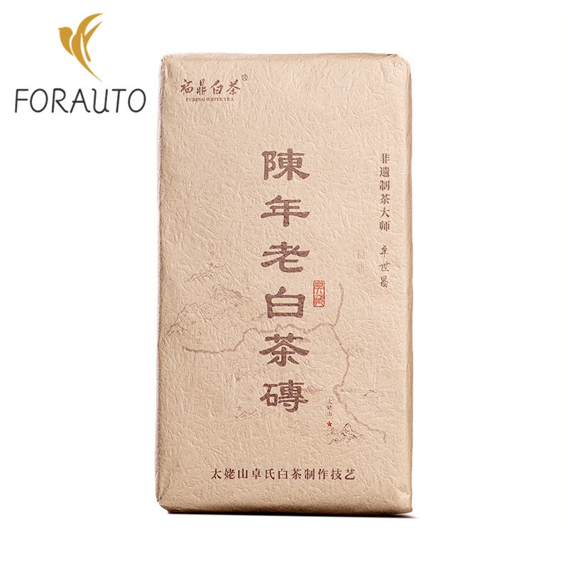 250g Fuding White Tea High Mountain 2018 Lao Shoumei Chen Nian Old Tea Brick