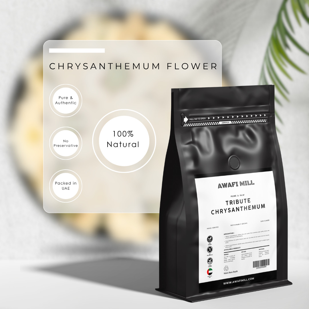 AWAFI MILL Tribute Chrysanthemum Flowers – 250 g | 9 Oz