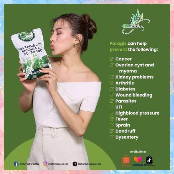 Chef Aybs Paragis Tea with Moringa and Guyabano Chef Ayb’s (20 Tea bags)