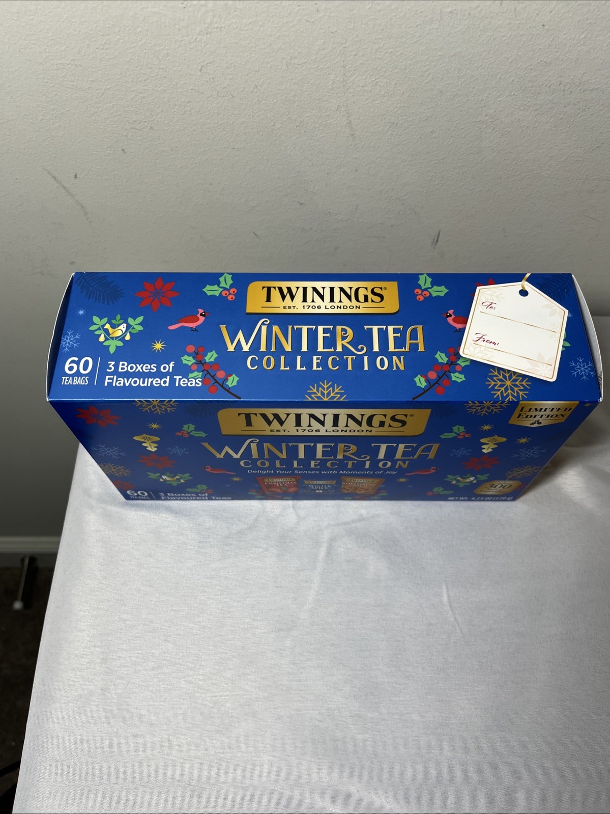 Twinings Winter Tea Collection 60CT Winter Spice Gingerbread Joy Christmas Tea