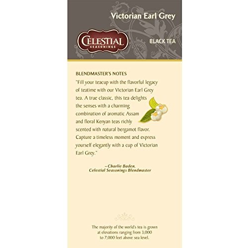 Celestial Seasonings Black Tea, Victorian Earl Grey, 25 Count