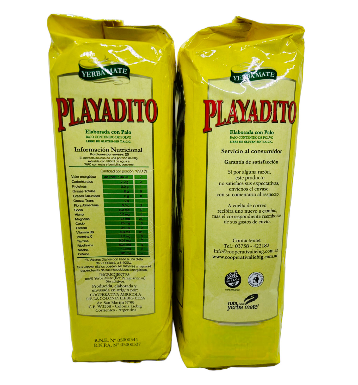 Yerba Mate Playadito – 2.2 LB /1kg / (Pack of 2)