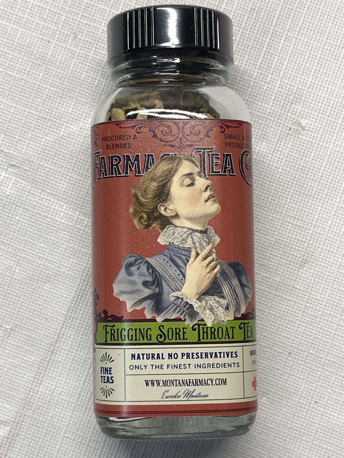 Montana Farmacy Frigging Sore Throat Tea Loose Leaf Glass Jar
