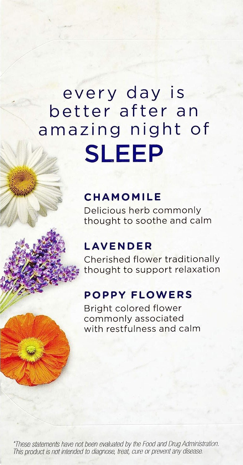 Bigelow Benefits Sleep Chamomile & Lavender Herbal Tea – 18 tea bags