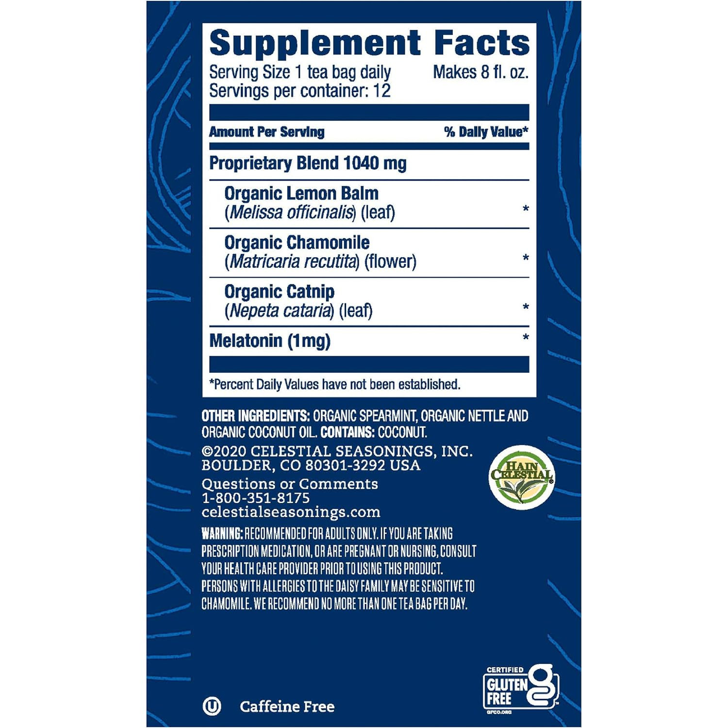 Teawell Herbal Tea, Sleep with Melatonin, Chamomile Mint, Caffeine Free Wellness