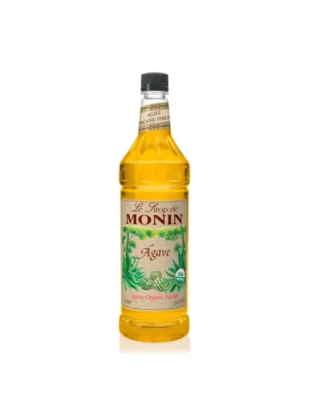 Monin Agave Nectar Organic Sweetener Syrup 1 Liter 33.8oz H-Organic