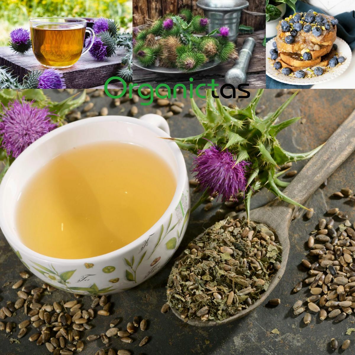 Milk Thistle Seed Powder for Tea Making or Culinary Use Organic Premium Quality