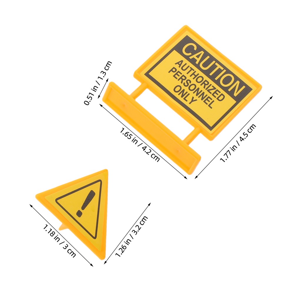 56 Pcs Engineering Road Sign Model Crosswalk Signal Toys Caution Signs Game