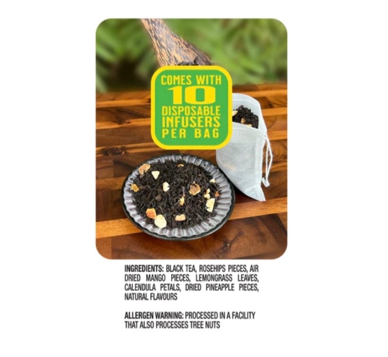 Organic🍍Pineapple Mango Tea, Iced or Hot, with 10 infusers, YaYa Hawaii Select