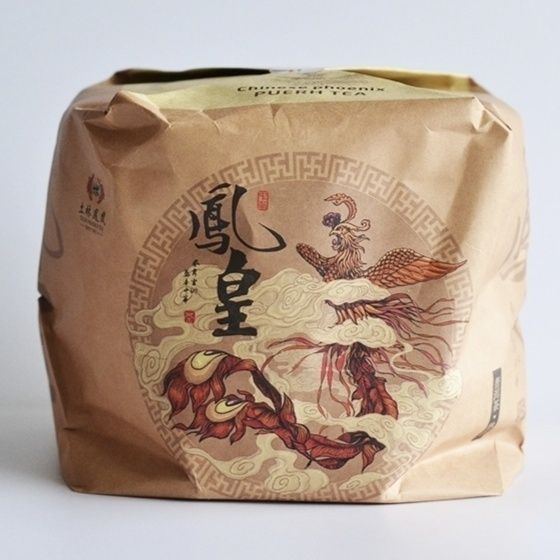 2018 TuLin Phoenix Ripe Puer Tea “China Feng Huang” Pu Er Shu Pu-erh Tea 357g