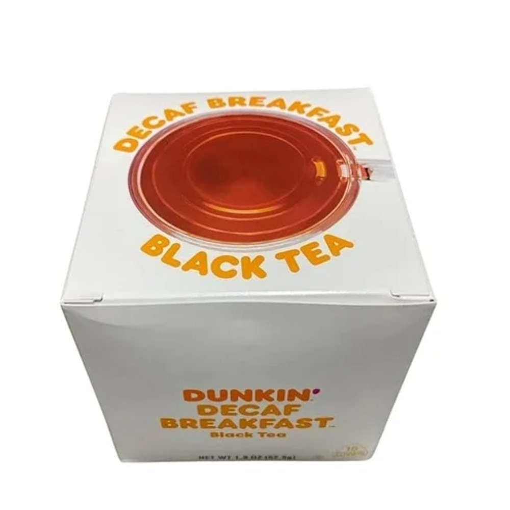 Dunkin Donuts Decaf Breakfast Black Tea 2 Boxes – 15 Per Box (30 Tea Bags Tota)