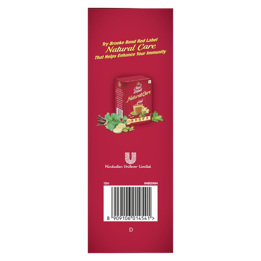 Brooke Bond Lipton Red Label Tea 500g | Ginger Flavored, Premium Loose Leaf Tea