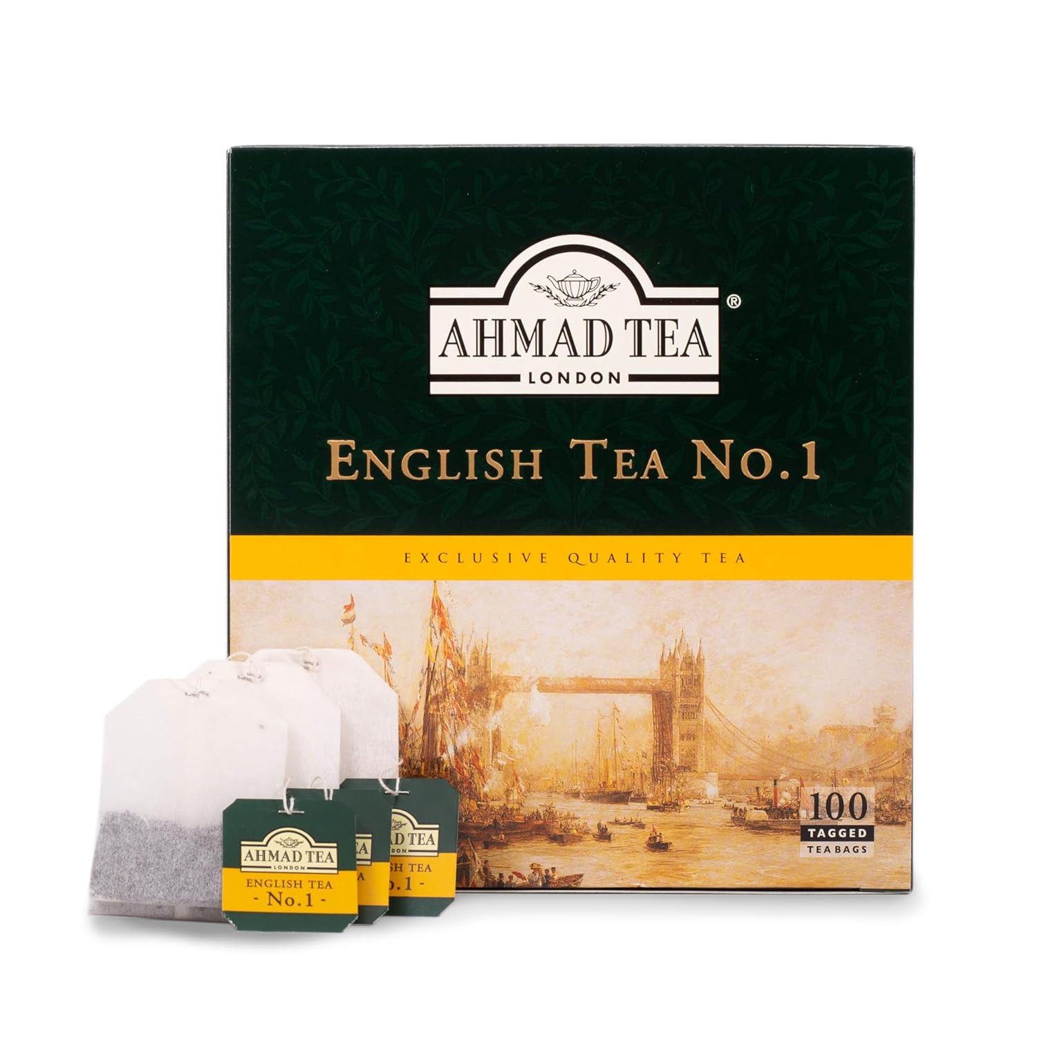 English Tea No.1 Tagged Teabags, 100 Count,3922-1