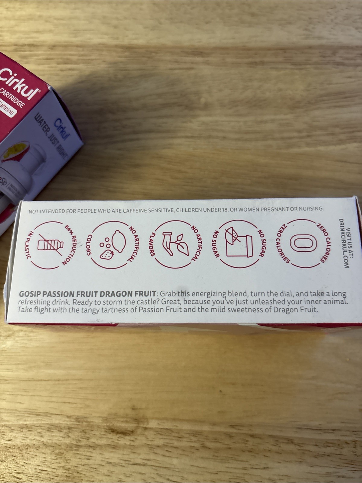 Cirkul Flavor Sip Cartridge x2~Passion Fruit/Dragon Fruit ~ Go Sip