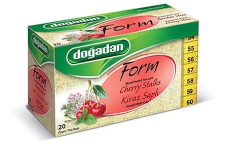 Form Tea With Cherry Stalk Natural Herbal 10 Boxes / 200 Tea Bags Detox Tea