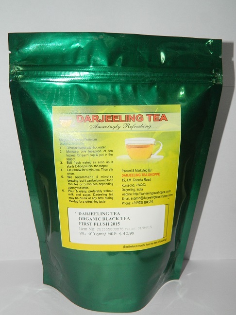 ORGANIC DARJEELING TEA (FRESH FIRST FLUSH 2024) ORGANIC BLACK TEA 500 gms