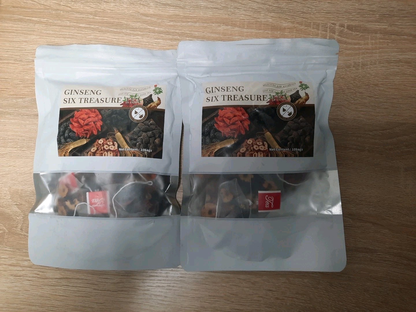 2 Packet Of Ginseng six treasure tea 10 Bag/packet Exp:25/07/2027 FREE SHIPPING