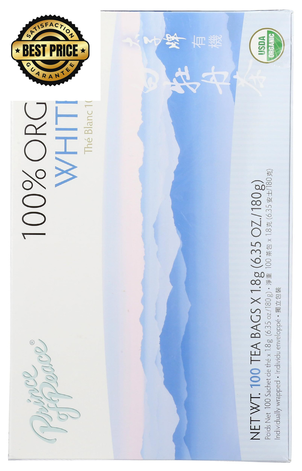 Prince of Peace® Organic White Tea 100ct 100 Count (Pack 1)