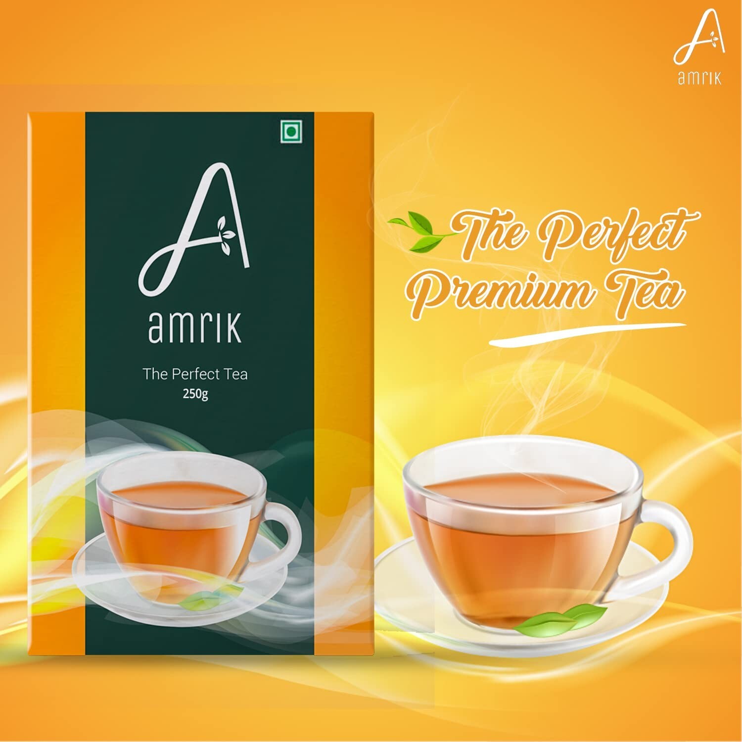 Amrik Premium tea with Aromatic long leaves | Rich & Strong Chai | 250gram