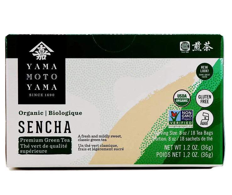 Japanese Yamamotoyama Organic SENCHA Premium Green Tea (18 Tea Bags) Gluten Free