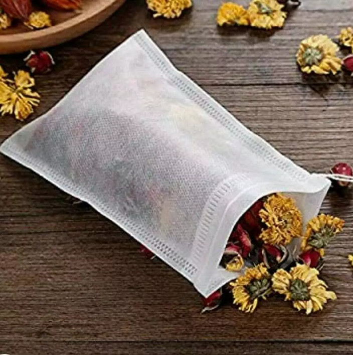 400Pcs Disposable Tea Bag Drawstring Flip Empty Teabags Herb Loose Tea Filters