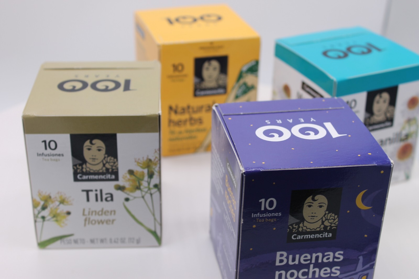 4 Carmencita Variet Packet Tea (10 bags/each box ) 53g (0.46oz).