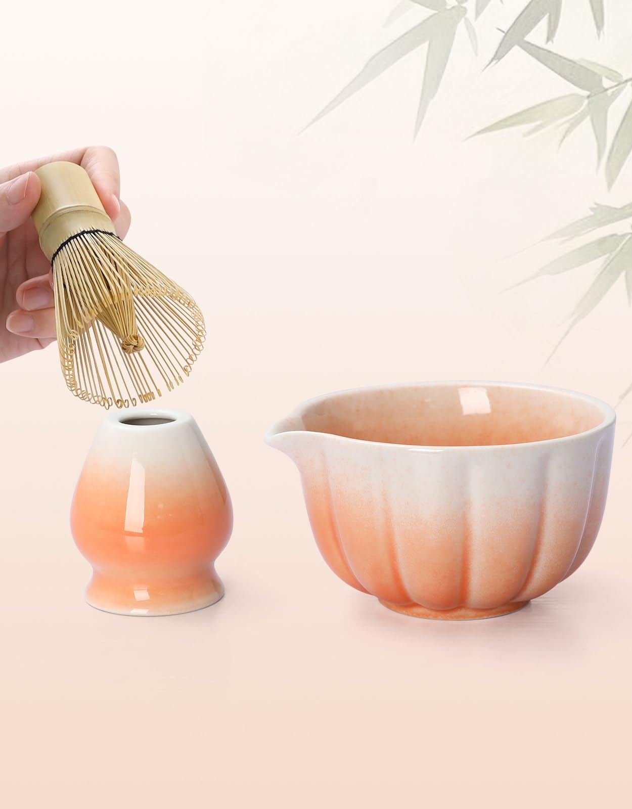 Matcha Whisk Set, 7 Pcs, Matcha Kit Includes Matcha Bowl, Matcha Whisk and Ho…