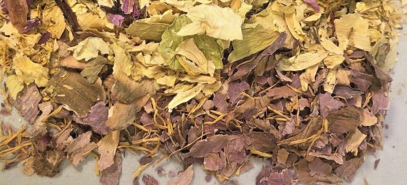 White & Pink Lotus Blend Flowers Thailand Grown Natural Botanical Herbs