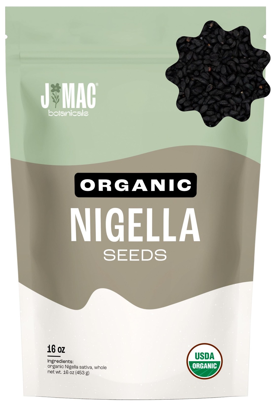 Organic Nigella Seeds 1lb – USDA Certified Black Cumin, Nigella Sativa, Kalonji