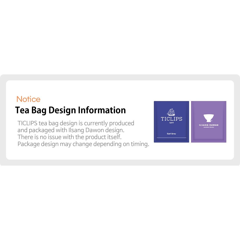 TICLIPS Premium Korean Tea 30g 20 Bags – Choose Your Favorite Flavor