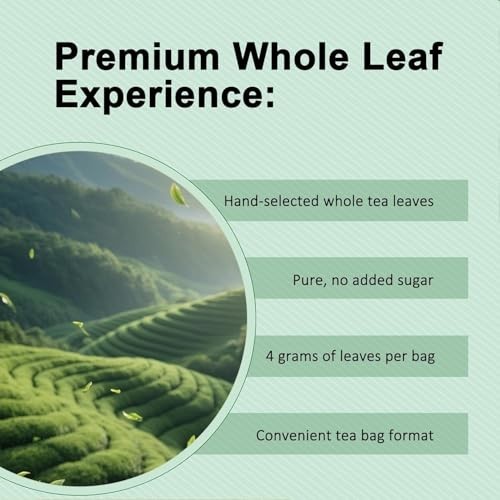 PiPi Tea Organic Oolong Bags – Whole Leaf, 20 (4g Each)
