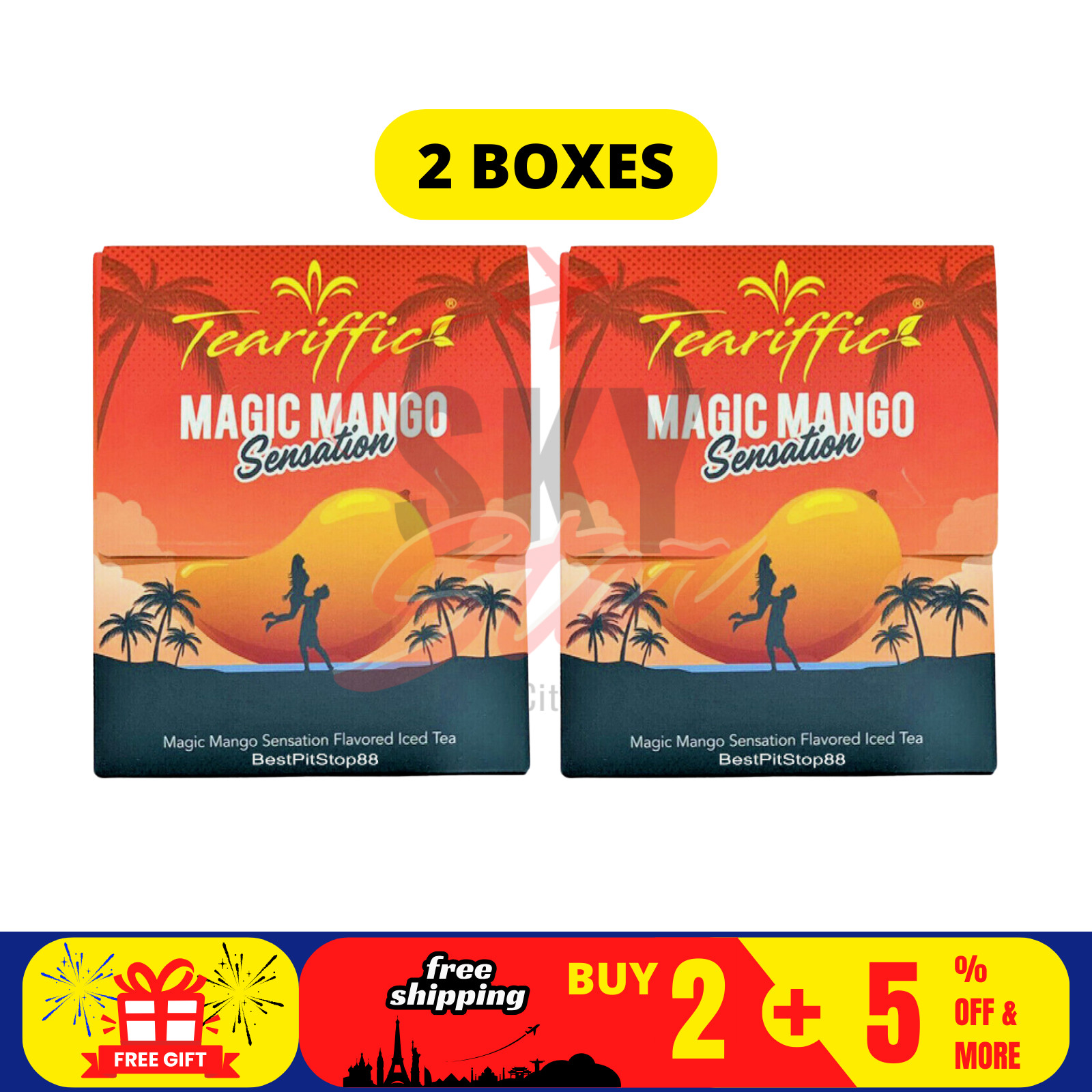 2 Box (24 Sachets) Magic Mango Sensation Sexual Men Herb Energy Coffee