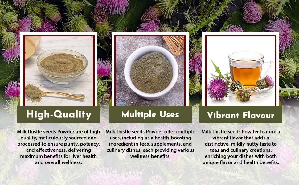 Milk Thistle Seeds Powder (Silybum Marianum) – Herbal Tea | European