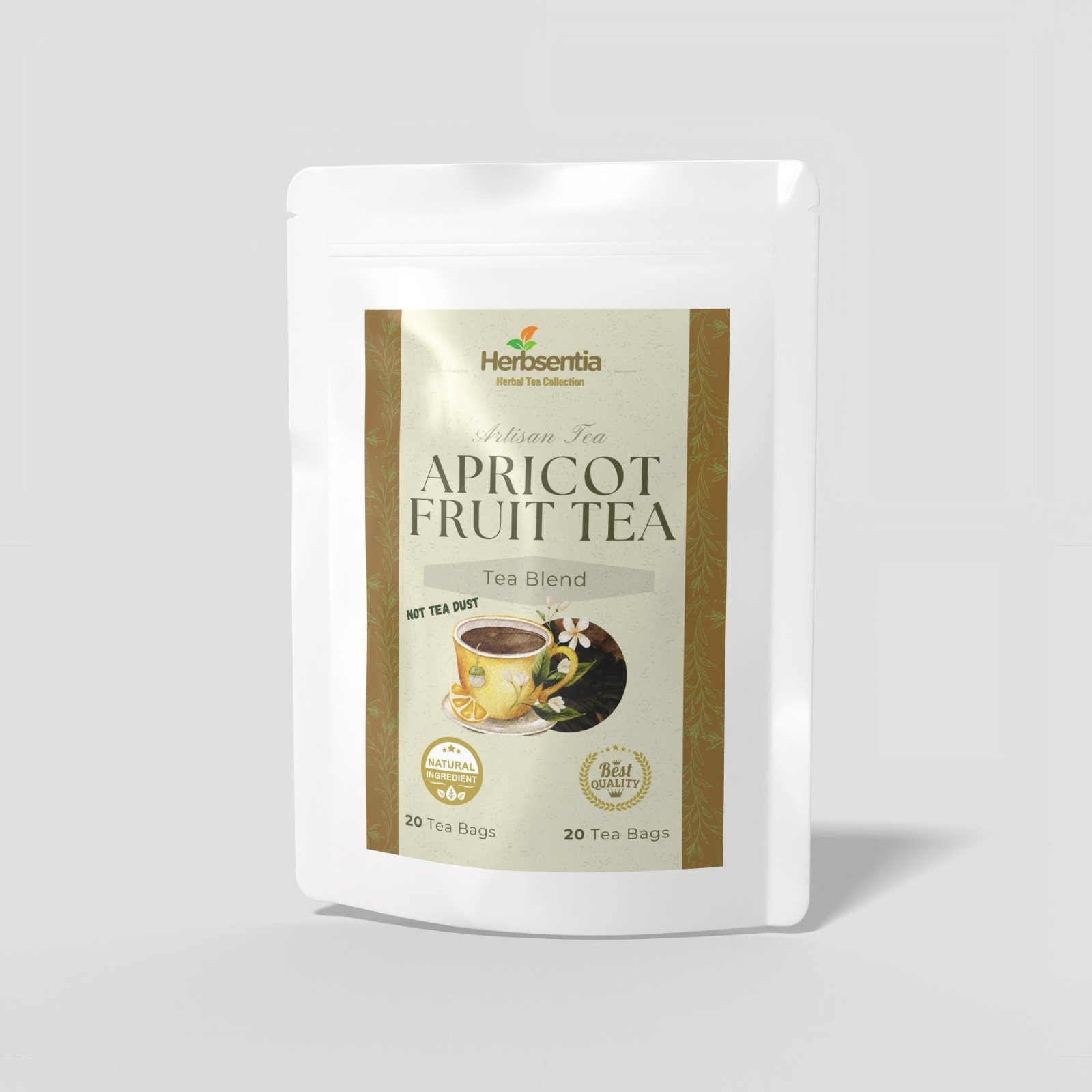 Apricot Fruit Black Tea | 20 Tea Bags | Naturally Flavored