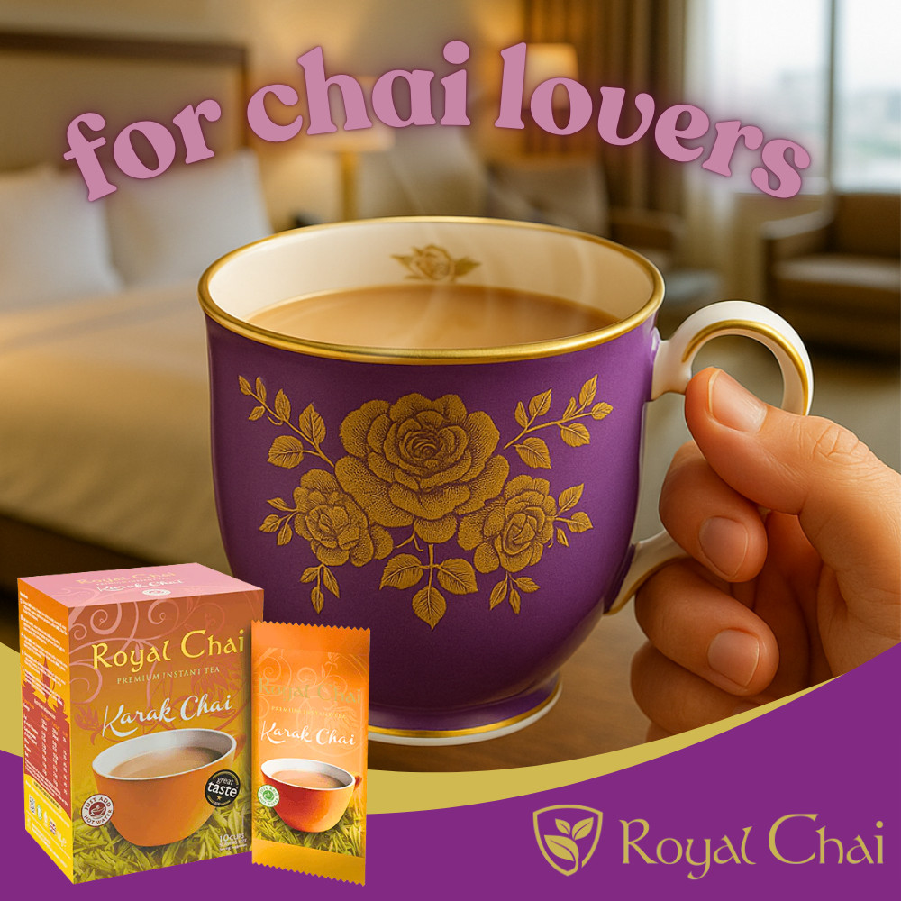 ‎Royal Chai Karak Chai Sweetened | 10 Count Single Box | Premium Instant Tea
