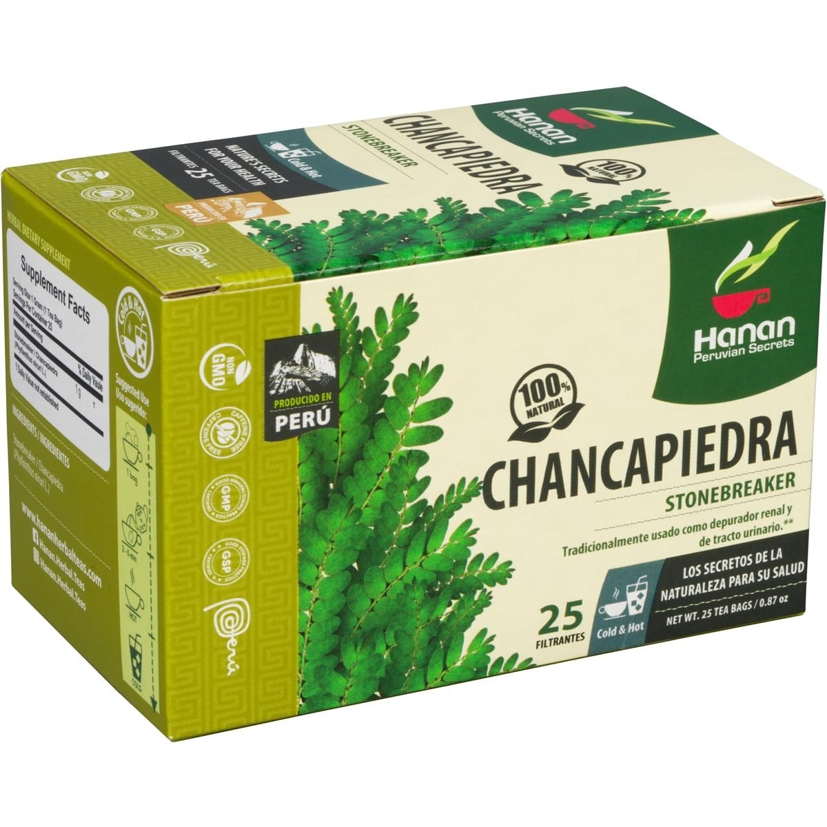 Organic Chanca Piedra Tea for Kidney Health Herbal Tea from Amazon Peru