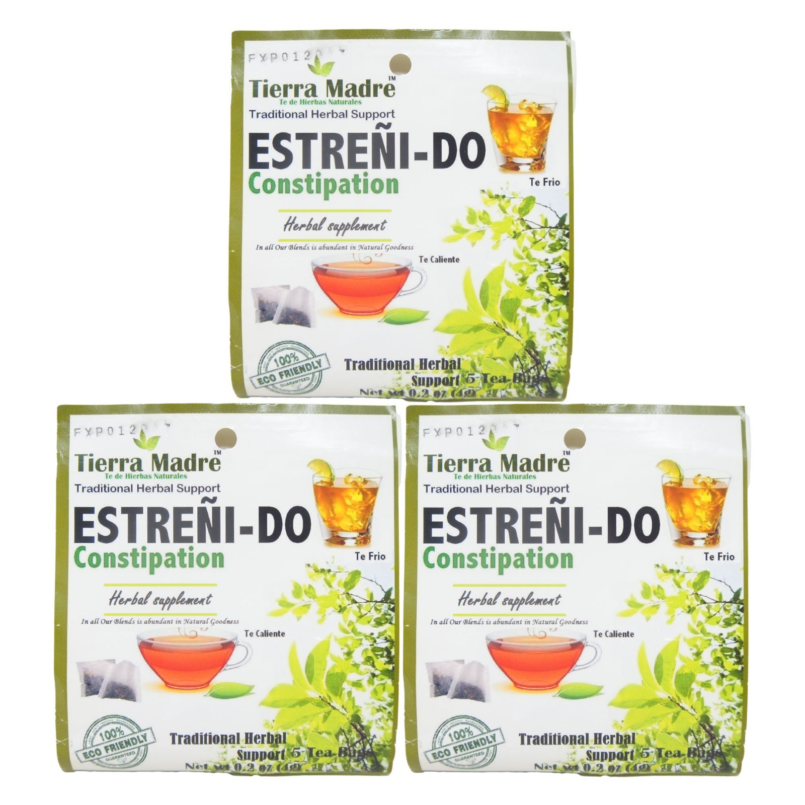 Tierra Madre Herbal Tea Constipation Relief 5 Tea Bags 0.2 oz Natural Laxative