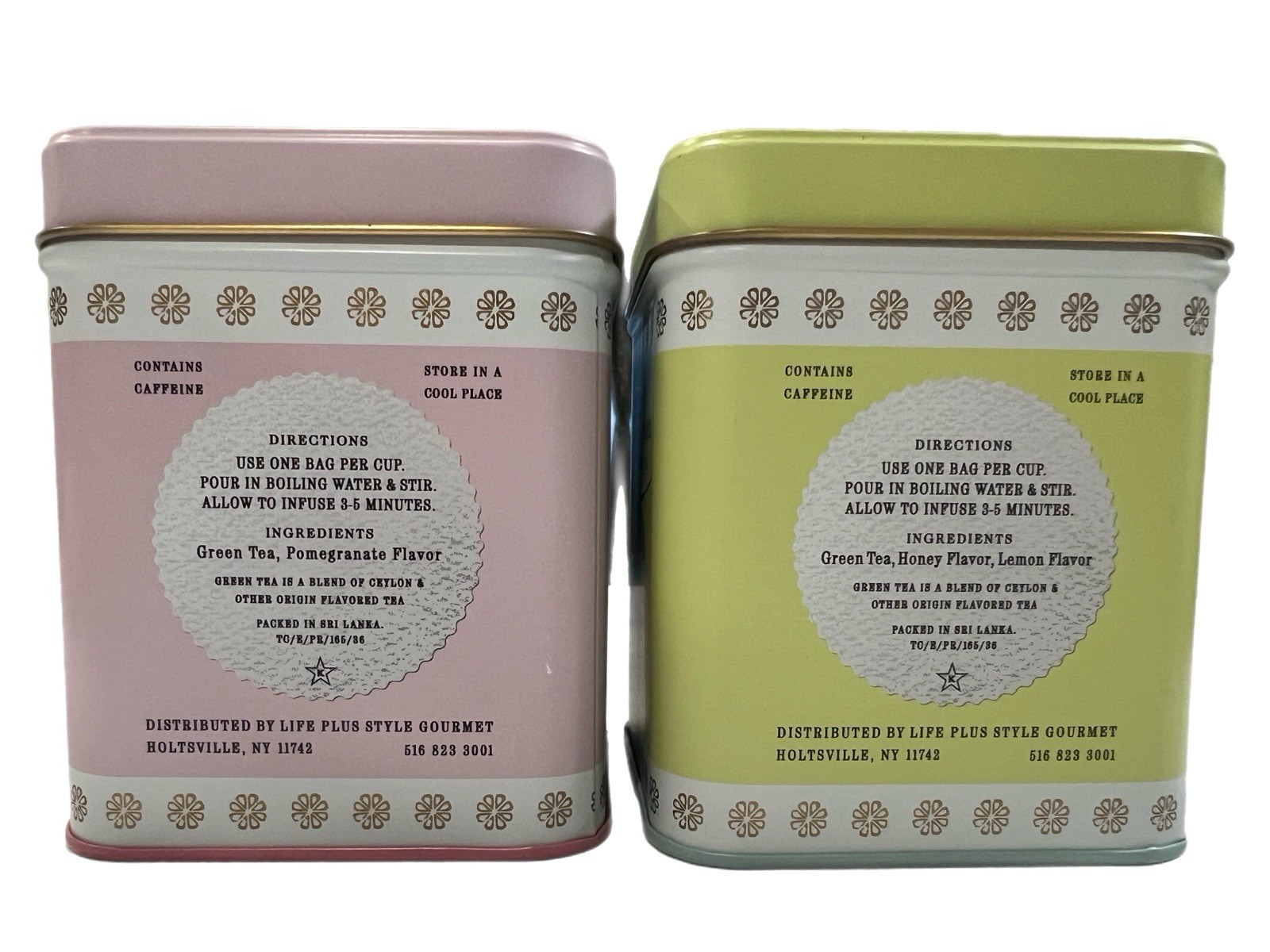 Tea Birds Pomegranate & Honey Lemon Green Tea Set
