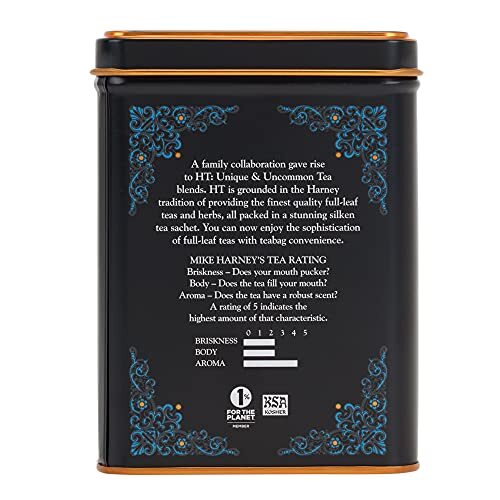Harney & Sons Black Cask Bourbon Tea Smoky Black Tea w/ Light Caramel 20 Sac…