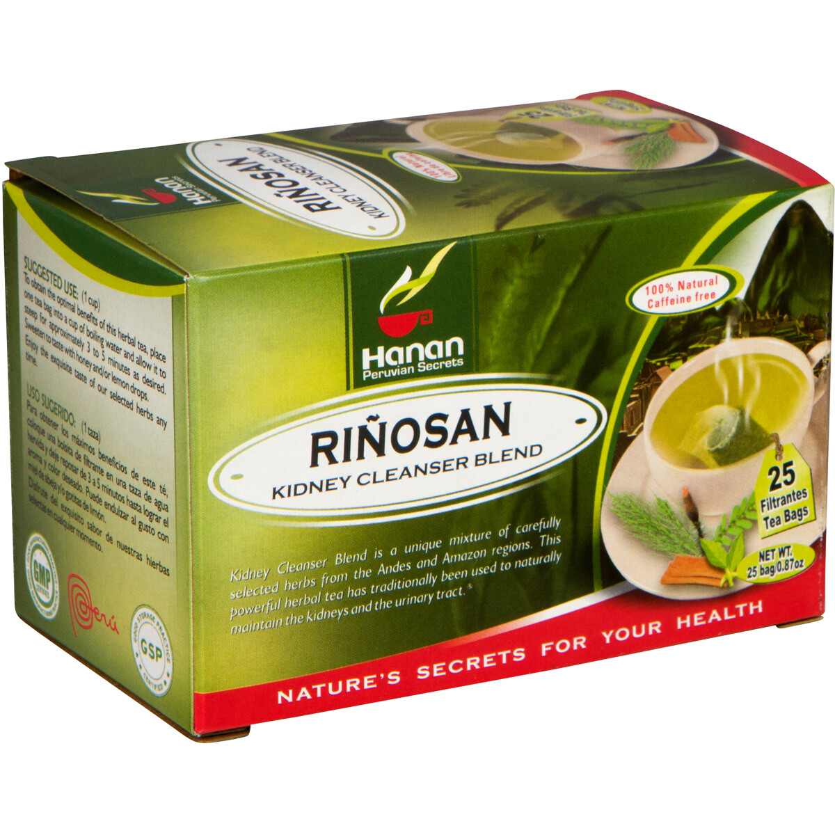 Riñosan Kidney Blend – Herbal Tea of Stone Breaker, Cat’s Claw, Horsetail & more