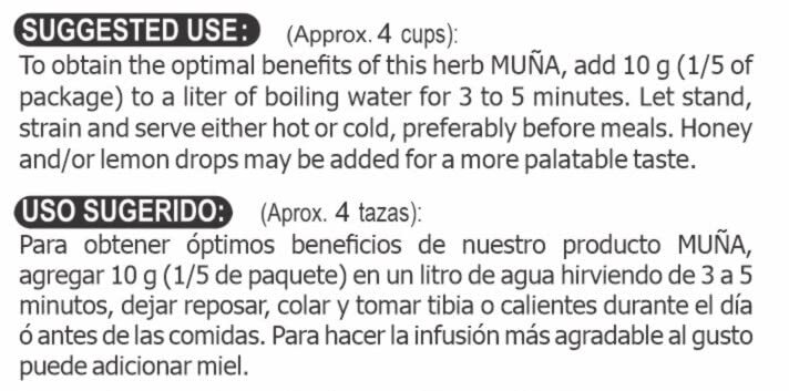 Hanan Peruvian Secrets Andean Mountains Mint Leaves (Te de MUÑA)