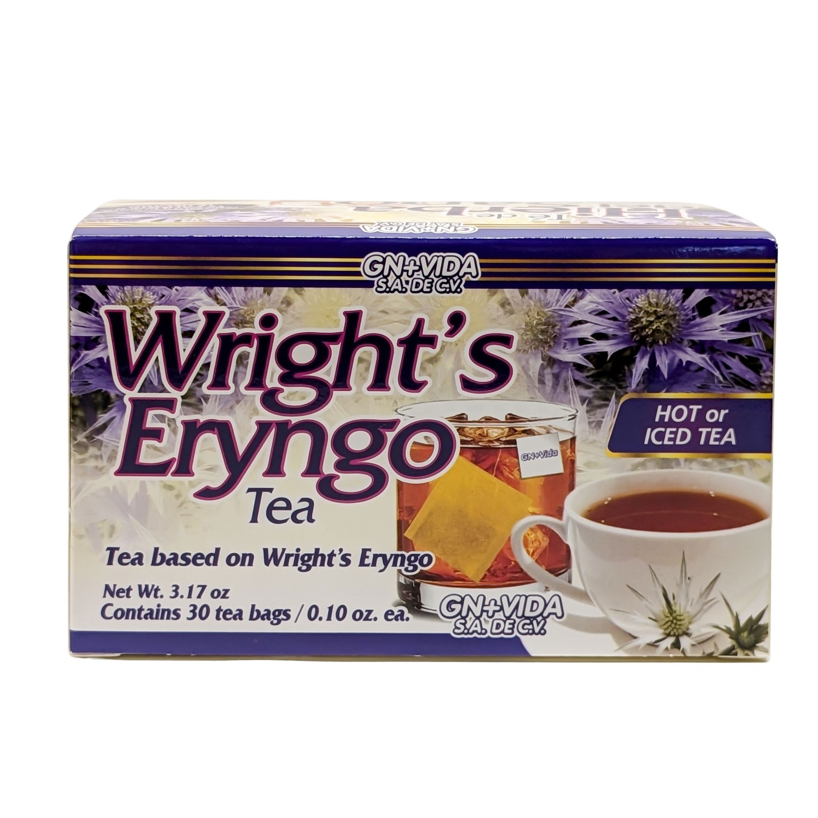 Te de Hierba del Sapo 30 Sobres 100% Natural- Tea 30 Wrights Eryngo tea bags