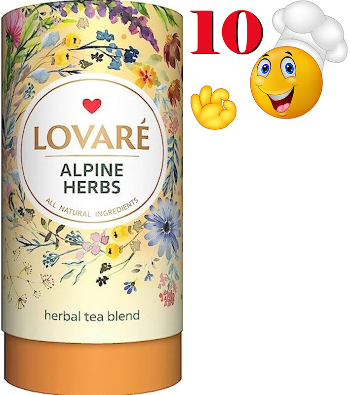 10 PACK – LOVARE Ukrainian Herbal Tea ALPINE HERBS 80g Tubes Made in Ukraine