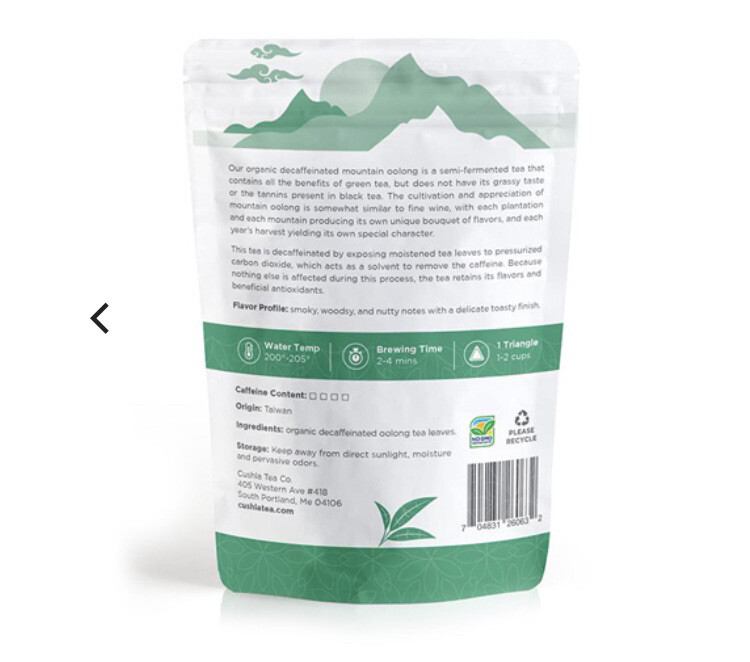 Caffeine Free Oolong Tea Bags. Organic Caffeine-Free Oolong.