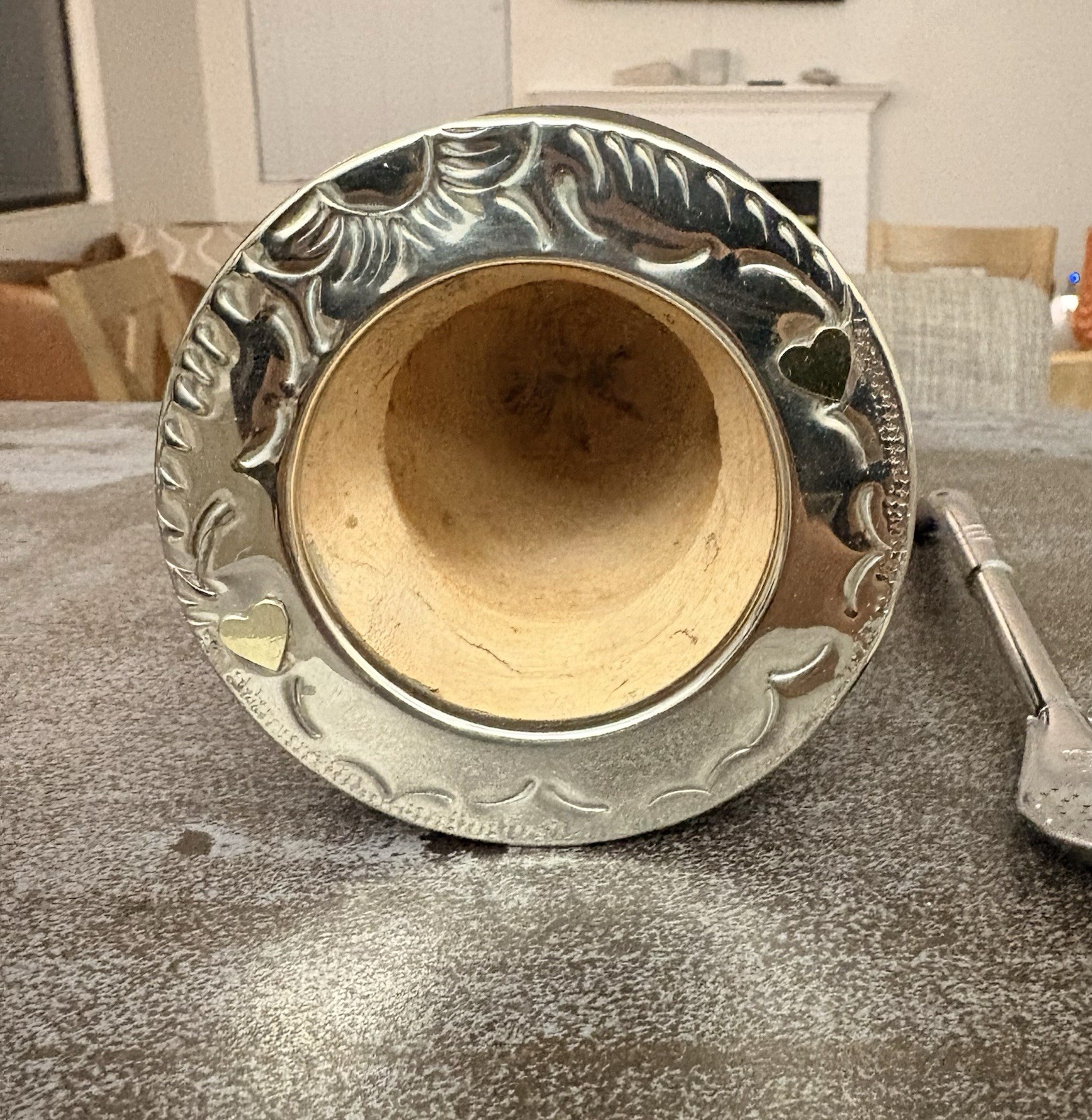 Yerba Mate Gourd Imperial With Hearts