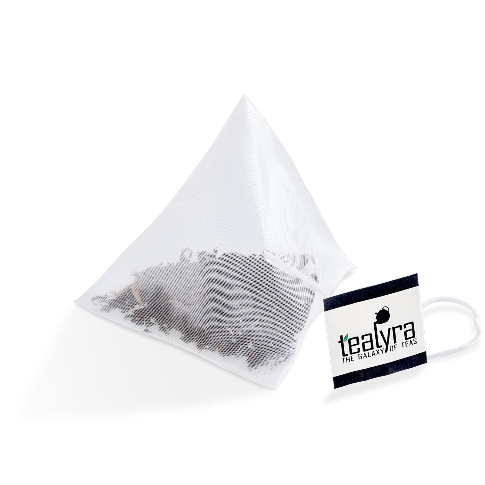 – Cream Earl Grey Tea Pyramids Bags – Classic Black Leaf Tea – Citrusy with V…